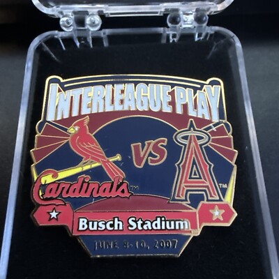 St Louis Cardinals Anaheim Angels Interleague Play June 2007 MLB Lapel Pin