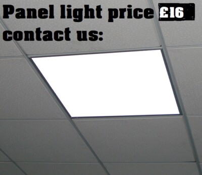 LED Panel Leuchte, schlanke Deckenleuchte 48W, 600mmx600mm, 6500K, 6er SET LEUCHTEN