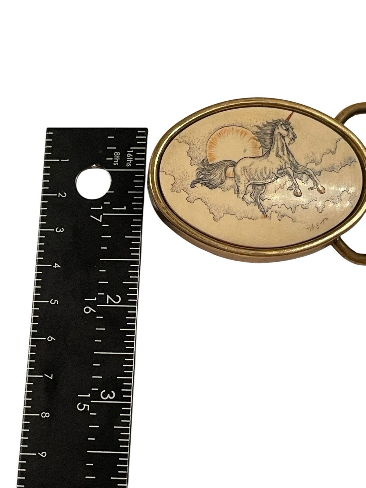 Vintage Basic Tool Supply Solid Brass Unicorn Belt - image 14