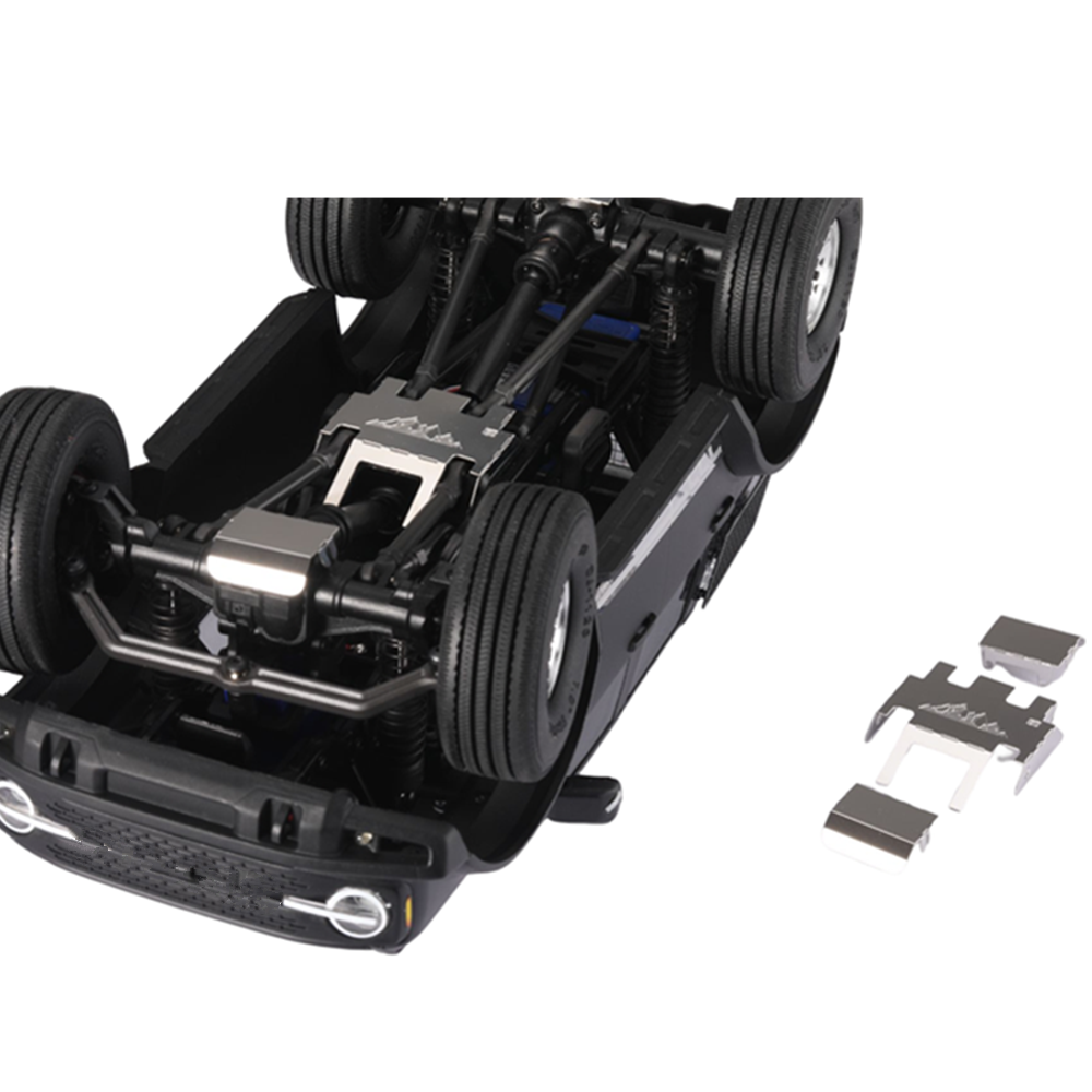 For TRX4M 1/18 RC Car Stainless Steel Chassis Armor Skid Plate Axle Protector c