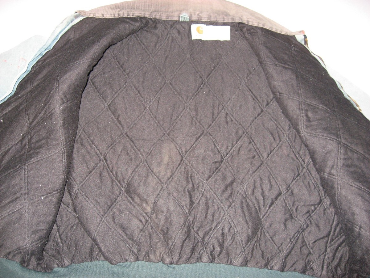 Vintage Carhartt Santa Fe Destressed Men's Quilted Lined Jacket