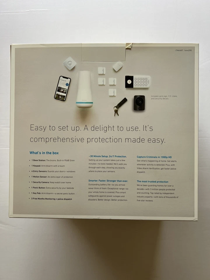 SimpliSafe Home Security System with HD Camera 1444290 10pcs bundle - Image 2 of 4