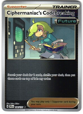 Ciphermaniac's Codebreaking Reverse Holo 104/131 Pokemon SV Prismatic Evolutions