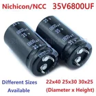 2Pcs Japan Nichicon/NCC 6800uF 35V 35V6800uF Snap-in PSU Amplifier Capacitor