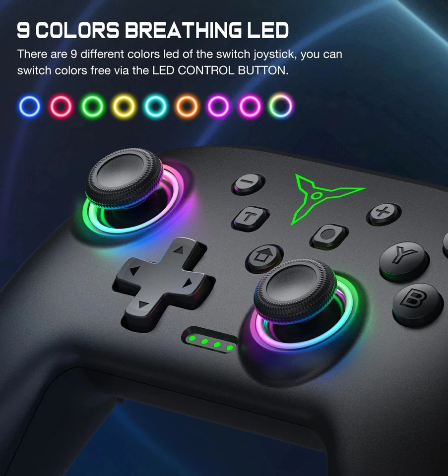 Wireless Controller PC Switch OLED Pc Ps4 Laptop 2 Rücktasten Zocken Gaming Pro - Bild 2 von 4