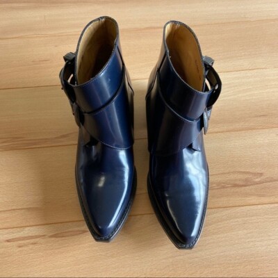 Toga Pulla Blue Two-Buckle Western Boots | eBay