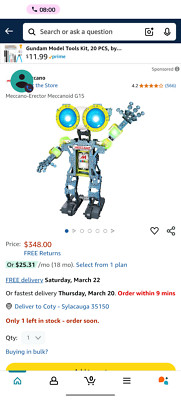 meccano robot not even put together yet! Still brand new