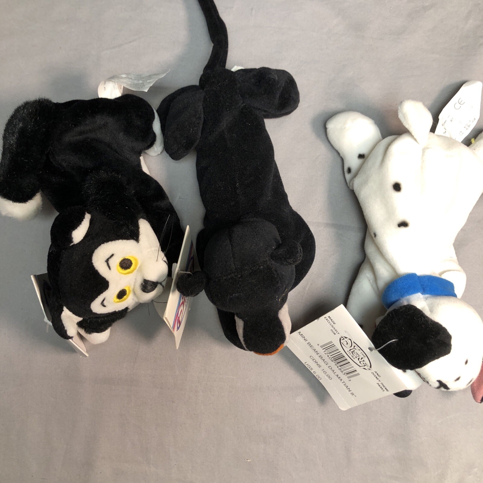 Disney Mini Bean Bag Figaro 8” 3 Plush