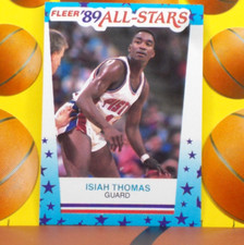 1989-90 FLEER Basketball STICKER # 6 *** '89 ALL-STARS *** Isiah Thomas