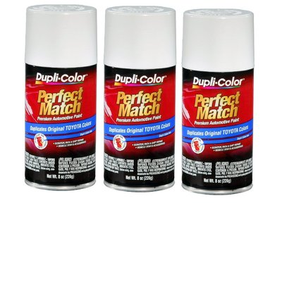 3 Cans-Duplicolor BTY1556 For Toyota Code 040 Super White II Aerosol Spray Paint | eBay