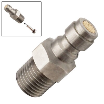 Male Quick Disconnect Plug Adapter for PCP Fittings with Paintball Thread