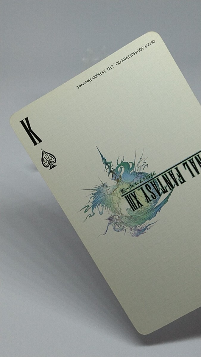 Final Fantasy 25th Anniversary Playing Cards Spade K Square Enix