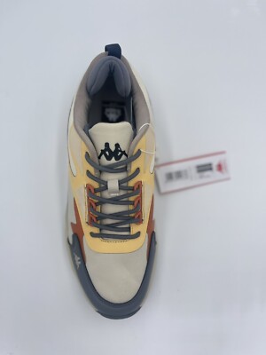 Kappa Authentic Altin 3 Unisex Beige Lt-Grey-Orange Shoes Size US 9 37152LW