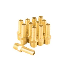 1/4" NPT to 3/8" Barb Hose Barb Fittings Brass Air Hose Barb Fittings 3/8" Ba...