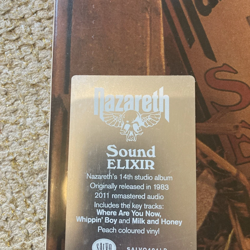 Nazareth - Sound Elixir. Remastered Lp In Peach. New And Sealed - Image 2 of 3