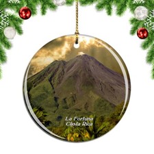Costa Rica Arenal Volcano La Fortuna Christmas ornament city travel souvenir