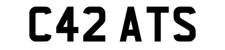 CARATS CARAT JEWELLER JEWELS NUMBER PLATE C42 ATS CAR REGISTRATION PLATE CARATS