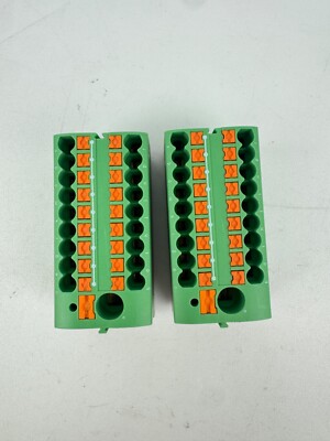PHOENIX CONTACT PTFIX 6/18X2,5 Distribution Block *LOT OF 2*