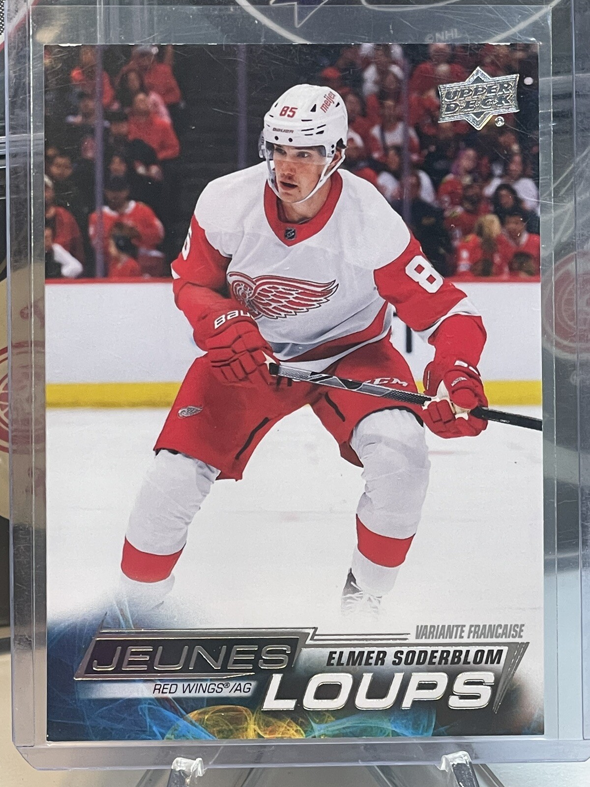 2022-23 Upper Deck Series 2 #489 Young Guns French Elmer Soderblom (RC) Detroit