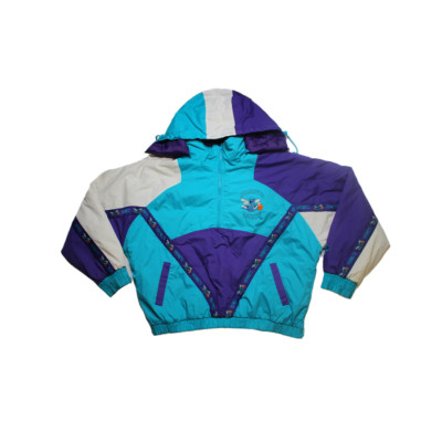 Vintage Pro Player Charlotte Hornets half-zip Winter Jacket (XL)
