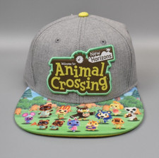 Animal Crossing New Horizons Nintendo Video Game Graphic Brim Snapback Cap Hat