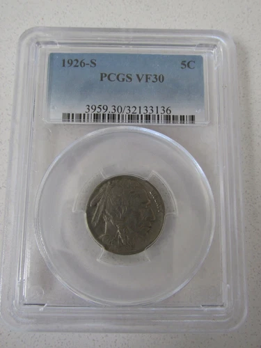 1926-S Buffalo Nickel PCGS VF30