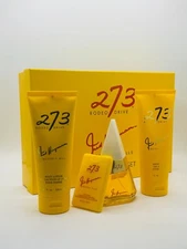 273 Rodeo Drive 4 pc Set Parfum 3.4 oz Spy 6.7 oz Shwr Gel .61 Tvl Spray