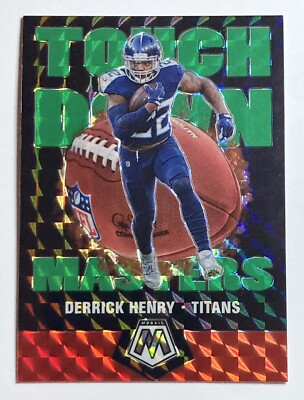 2020 Panini Mosaic Football Derrick Henry Touchdown Masters Green Mosaic Prizm