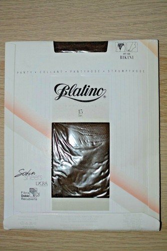PLATINO Exclusive Strumpfhose Strumpfhose Gr. 3 40-42 braun Satin transparent - Bild 2 von 2