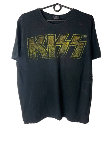 KISS Monster Tour Shirt Mens Small Bleach Distressed Rock Band