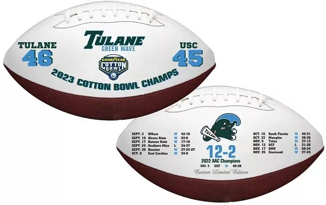 TULANE GREEN WAVE 2023 COTTON BOWL CHAMPIONS - Logo Concept by