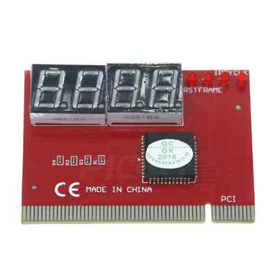 4-Digit PC Mainboard Motherboard Diagnostic Analyzer Tester Computer PCI Card