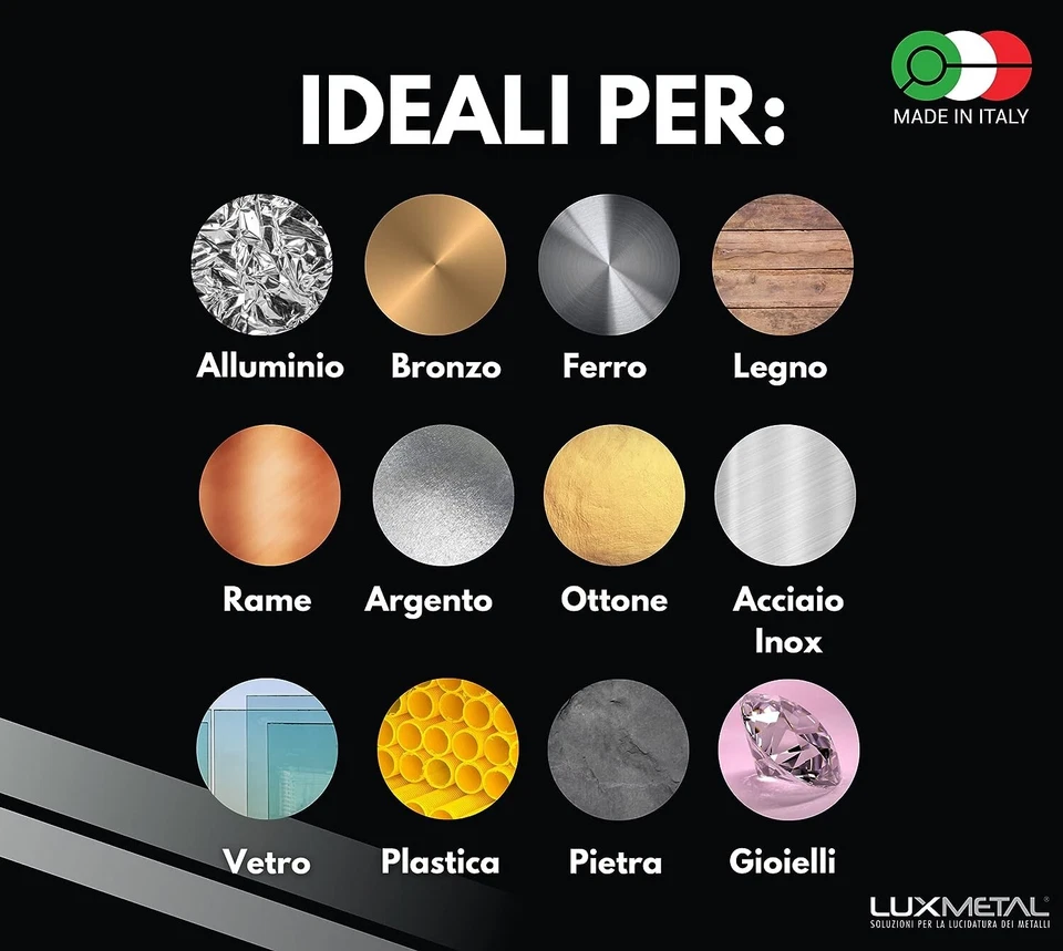 Kit lucidatura metalli per lucidare cromatura alluminio bici bicicletta telaio  - Immagine 4 di 4