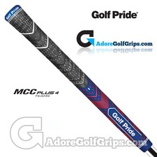 NEW - Golf Pride MCC Plus 4 Teams Midsize Grips - Black / Navy / Red x 1