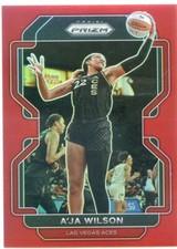 2022 Panini WNBA Prizm A'JA WILSON #39 RED PRIZM #193/199 ACES