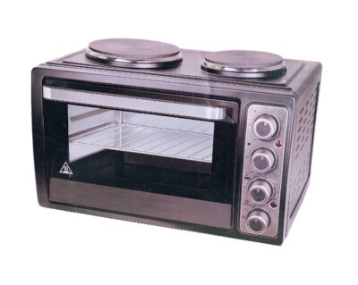 Team Kalorik Kleinküche mit Multiofen und 2 Kochplatten (bis 230°C), 28 l Innenr