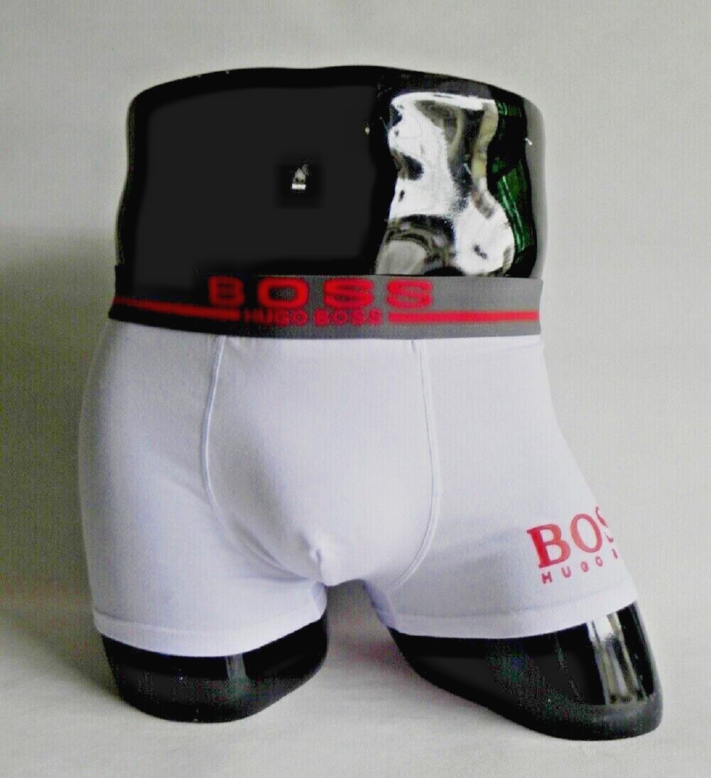 Men's Designer Underwear Boxer Briefs with Logo HUGO BOSS On Waist band 2 Pack eBay