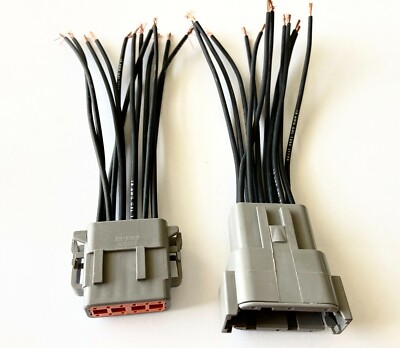 Deutsch DTM 2 12P Maschio Femmina Connettore Impermeabile Auto Con - Foto 8