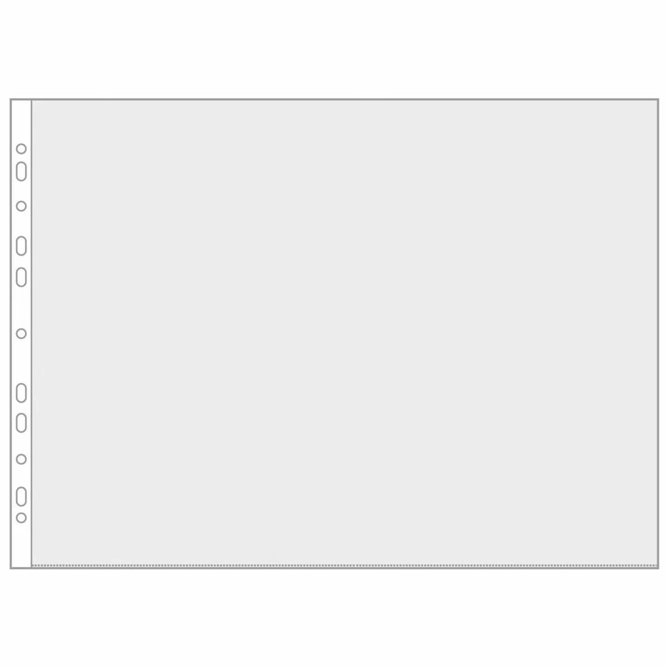 VELOFLEX Prospekthüllen 4334000 A3 quer 0,08mm glasklar 10 Stück