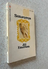 Jill EMERSON (Lawrence Block) -- Sensuous -- 1972 Paperback -- SIGNED (Scarce)