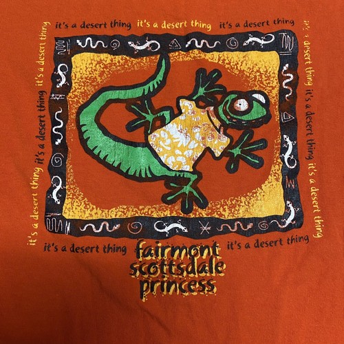 Adult Small Scottsdale Arizona T-Shirt Orange Shirt It’s A Desert Thing Gecko AZ - Picture 8 of 8