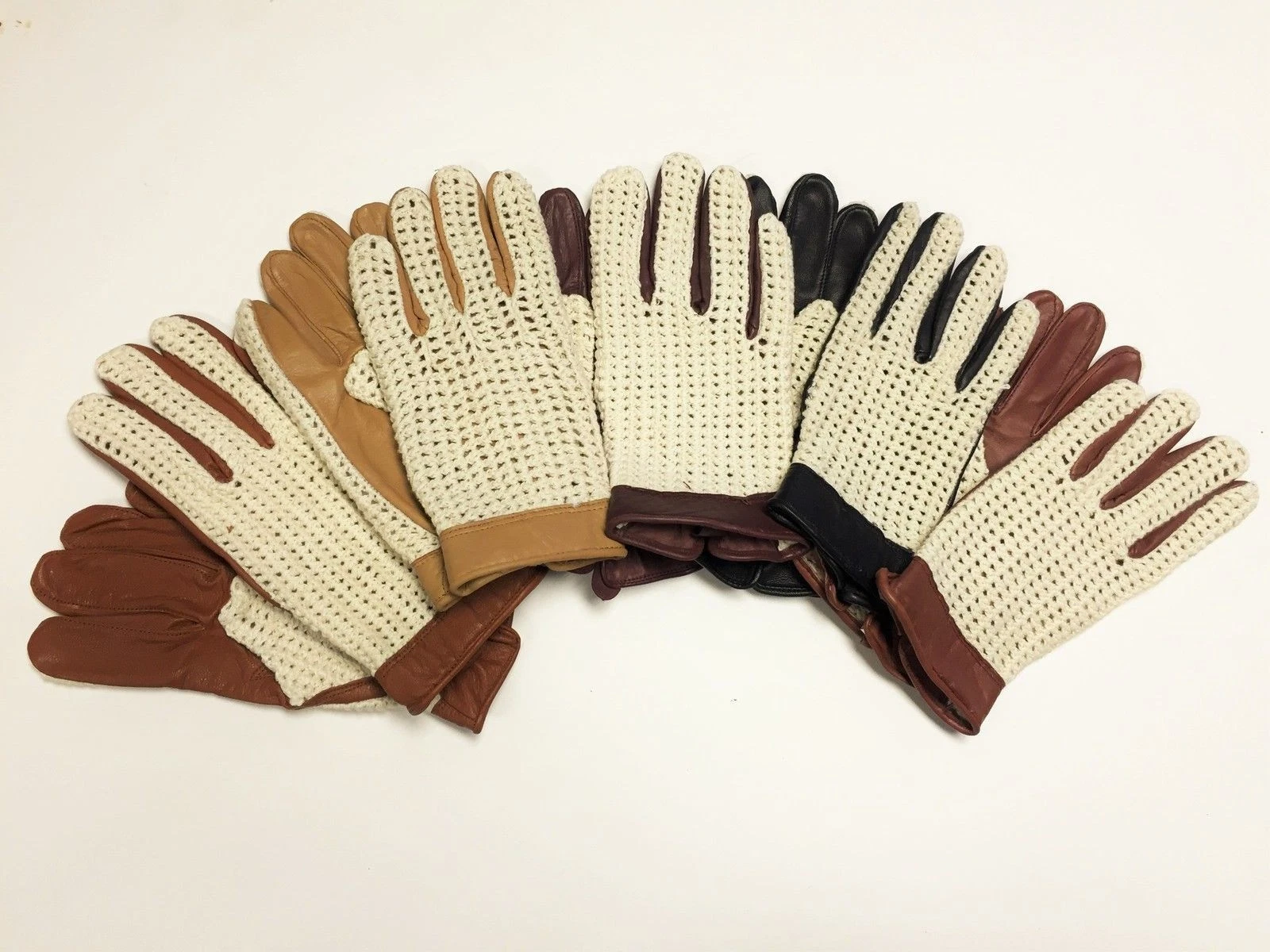 Men's Classic Retro Driving Gloves Crochet Chauffeur Top Quality Comfort Fit