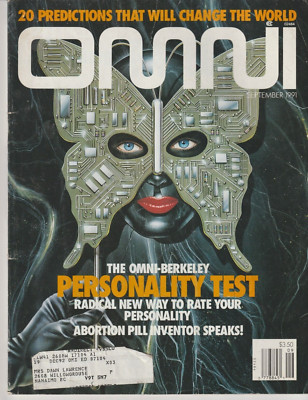 Omni Magazine Sept 1991 20 PREDICTIONS Personality Test Will Cormier  cover art