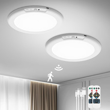 Rechargeable Ceiling Lights with Remote Wireless Battery Operated Motion Sensor
