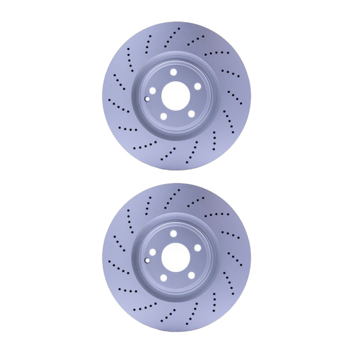 2x Disco freno forato 8DD 355 126-341 HELLA per MERCEDES-BENZ CLS - Immagine 2