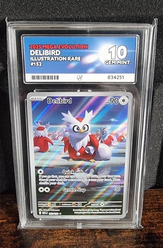 Pokémon Delibird 152/132 Mega Evolution IR ACE 10 Gem Mint English Graded