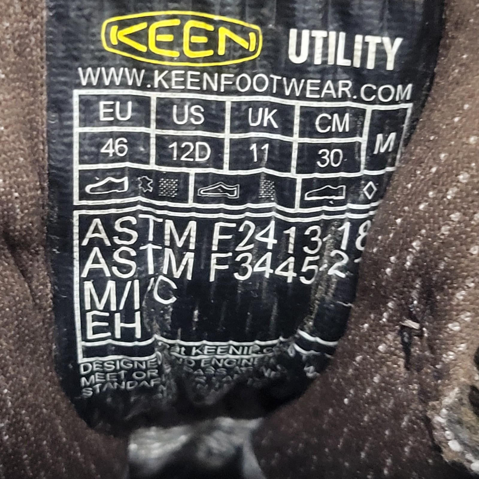 Stivali da lavoro Keen Detroit Mid WP punta in acciaio marrone uomo taglia 12D