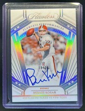 2024 Panini Flawless Bernie Kosar Performances Silver Auto #18/20 Browns