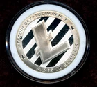 Litecoin Crypto Series.   1 Troy Ounce silver Round.