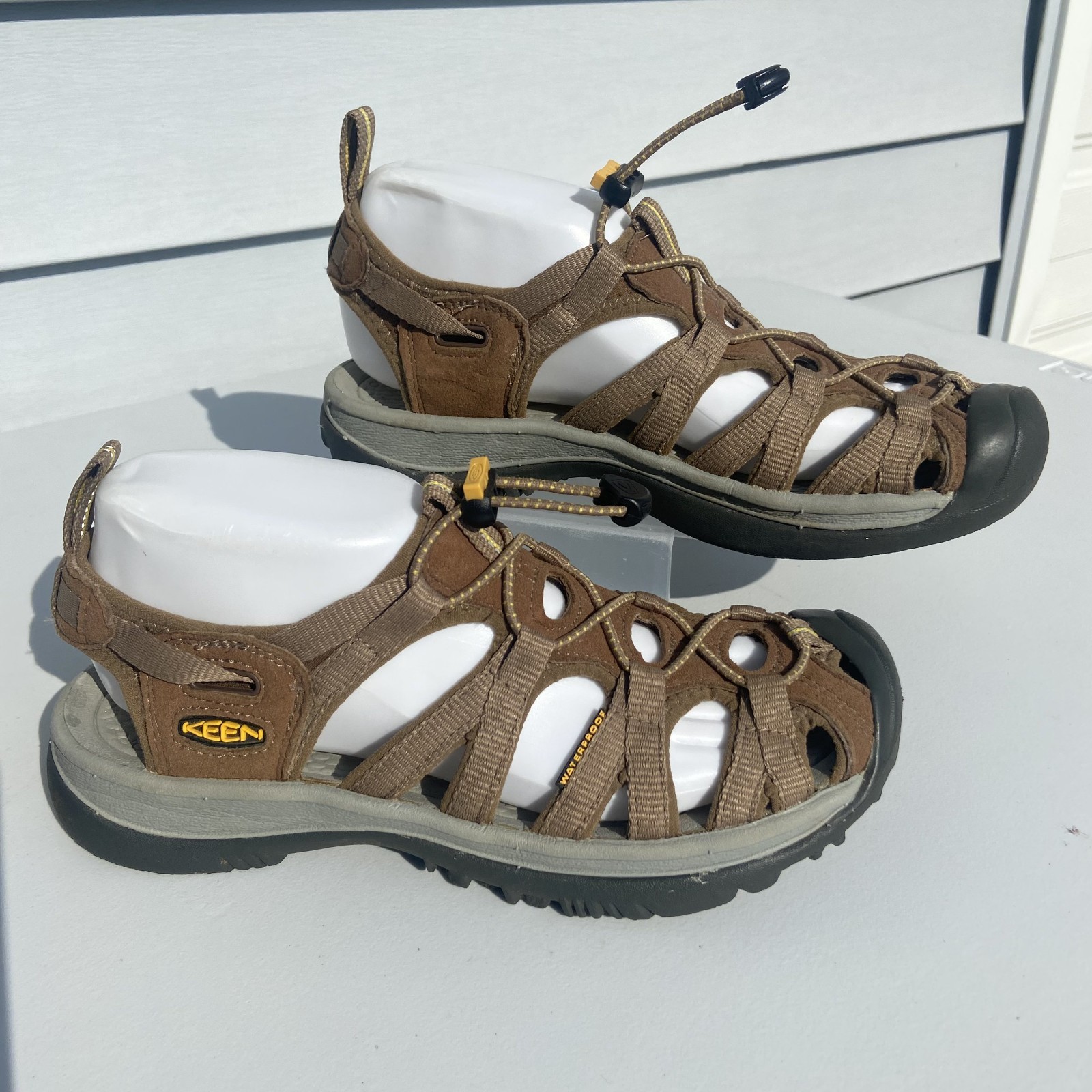 Scarpe sandali Keen Whisper donna taglia 7 sport escursionismo passeggio outdoor marroni